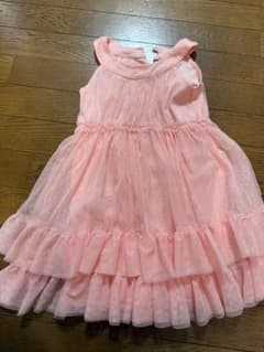 ノースリーブ フリル付き ピンクワンピース　120cmのサムネイル