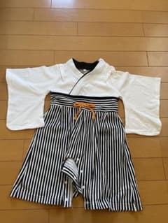 ストライプロンパース 和風デザイン 95cmまでのサムネイル