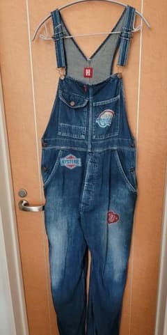 HYSTERIC GLAMOUR デニムオーバーオール ウォッシュブルー - メルカリ