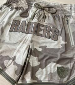 ☆新品☆ショートパンツ NFL raiders M レイダース迷彩柄 メッシュ