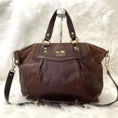 COACH コーチ マディソン 2way ショルダーバッグ ハンドバッグ レザー