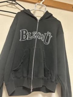 BLESSU ジップアップパーカー ブラックのサムネイル