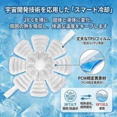모자용 보냉제 PC-M 캡 모자 보냉제 자연 동결 헬멧 냉각 패드