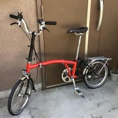 BROMPTON ブロンプトン 折りたたみ 自転車 内装3段ギア レッドUSED BROMPTON ブロンプトン 折りたたみ 自転車 内装3段ギア レッドUSED