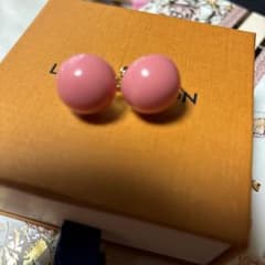 グリーンレーベルピンク ダブルボール イヤリングのサムネイル