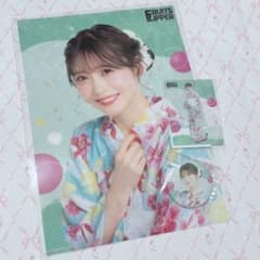 FRUITS ZIPPER 浴衣 すきくじ 櫻井優衣 缶バッジ ポスター 3点 - メルカリ