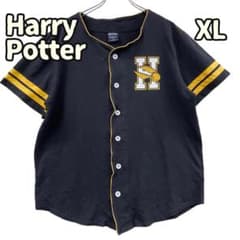 해리 포터 베이스볼 셔츠풍 블랙 XL 야구 호그와트[4919]