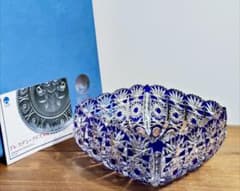 ドイツ LAUSITZER ラウジッツァー ドレスデンクリスタル ボウル 切子