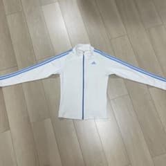 adidas ラッシュガード ホワイト×ライトブルーのサムネイル