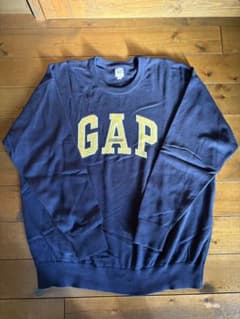 GAP アーチロゴ ニットセーター ネイビー XL ビッグシルエットのサムネイル