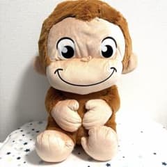 【新品】 おさるのジョージ ぽってり グランドぬいぐるみ おすわり
