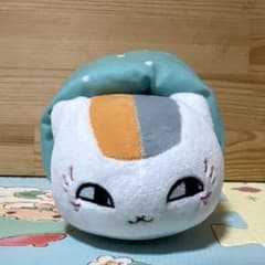고양이 나츠메 친구장 냥코 선생님 외출 봉제 장난감 약 18cm 신품 미사용