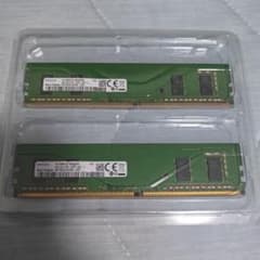 SAMSUNG DDR4-2400 4GB×2枚（計8GB）デスクトップ用メモリ - メルカリ
