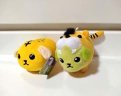 콩 시바 봉제인형 호랑이 무늬 마스코트 2종