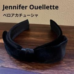 Jennifer Ouellette カチューシャ ベロア リボン ブラック