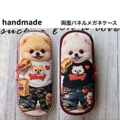 ハンドメイド　わんちゃんパネル　メガネケース ハンドメイド わんちゃんパネル メガネケース❣️ - メルカリ