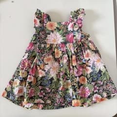 花柄 フリル ノースリーブ ワンピース　EUR74のサムネイル
