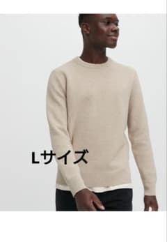 ユニクロ  ウォッシャブルストレッチミラノリブクルーネックセーターのサムネイル