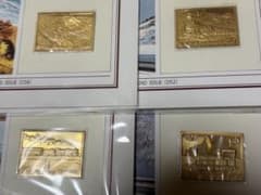 松本徽章工業 純金 金属工芸品 純金/純銅 プレート 4セット まとめて