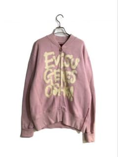 Evisu ピンクジップパーカ　スウェット 42 Evisu ピンクジップパーカ スウェット 42 - メルカリ