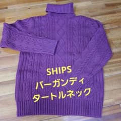 シップス ケーブルニット タートルネックセーターのサムネイル