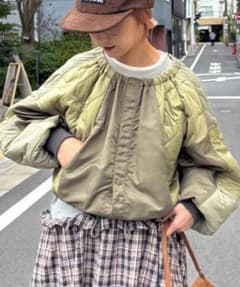 今期美品⭐︎ etsinta⭐︎リメイクキルティングコクーンジャケット