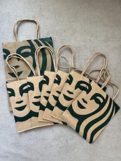Starbucks ショップ袋 ショッパー 7枚セットのサムネイル