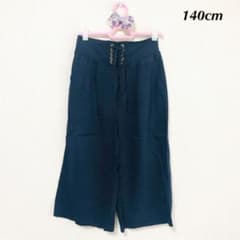 新品／ワイドパンツ　7分丈　キッズ　女の子　春夏　ボトムスのサムネイル