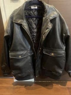 Rocky Monroe オーバーサイズPUレザー A-2型中綿フライトブルゾンのサムネイル