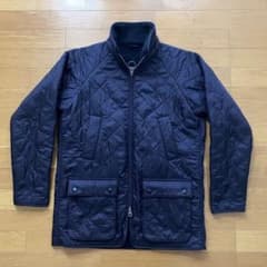 Barbour キルティングジャケット ネイビー 38のサムネイル