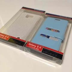 docomoギャラクシーS2対応のスマホケース二つセット(液晶保護フィルム付き)のサムネイル