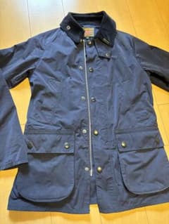 Barbour ネイビー ナイロンジャケット Sのサムネイル
