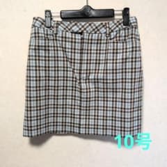 本物ヴィンテージ★OLD GAP 173cm大柄向け 水色×茶 チェック柄ミニのサムネイル