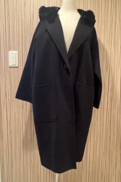 Ron Herman　ロングコート レッキスファー ブラック サイズ2 Ron Herman ロングコート レッキスファー ブラック サイズ2 - メルカリ