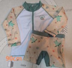 【新品未使用】西松屋 男児水着90cm　ラッシュガード 上下セットのサムネイル