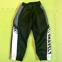 n**様 BARVELY 長ズボン ジャージ 110-115cm 黒/グレー/白のサムネイル