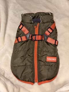 VPETER 犬用 ドッグウェア ハーネス一体型 カーキのサムネイル