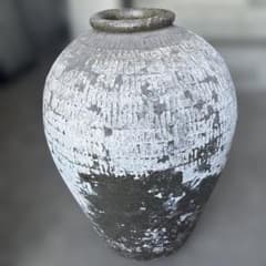 紹興酒漬け込む壺 円筒形陶器 中国浙江省紹興市の壺 - メルカリ