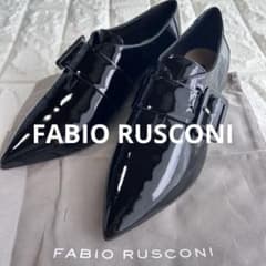 箱あり⭐︎保存袋あり⭐︎Fabio Rusconi ブラック フラットシューズ 美品】FABIO RUSCONI ダブルモンクストラップシューズ ブラック - メルカリ