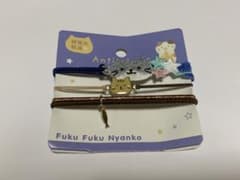 ふくふくにゃんこ　静電気軽減　刺繍ブレスレットのサムネイル
