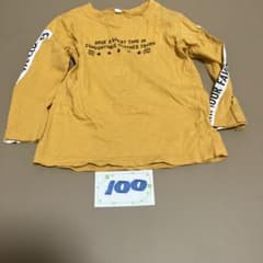 マスタード 長袖 Tシャツ 100cmのサムネイル