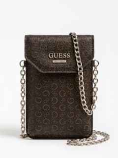【海外限定】GUESS モノグラム柄 スマホショルダーバッグのサムネイル
