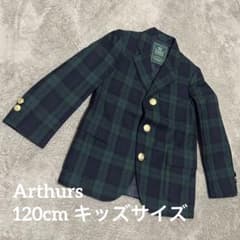 Arthurs ネイビー・グリーンチェック ブレザーのサムネイル