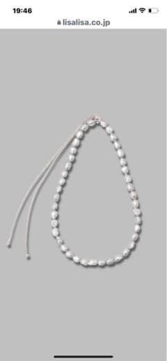 Lisa Lisa リサリサ 芦屋 タンスイバロックパールスライドネックレス