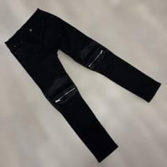 mnml M14 バイカーデニムパンツ 30 ブラック スキニー mnml M14 バイカーデニムパンツ 30 ブラック スキニー - メルカリ