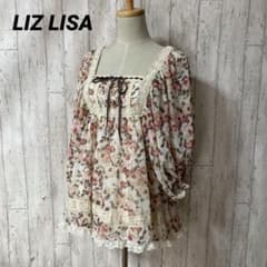 希少 未使用タグ付 LIZ LISA リズリサ 平成 姫 花柄 フリルチュニック