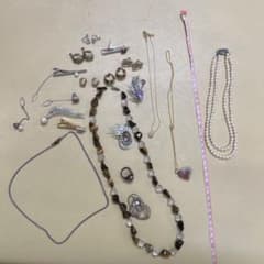 ヴィンテージ アクセサリー まとめ売り パール タイガーアイのサムネイル