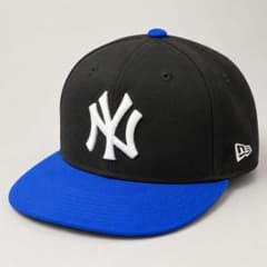 NEW ERA ニューヨークヤンキース キャップ 黒×青のサムネイル