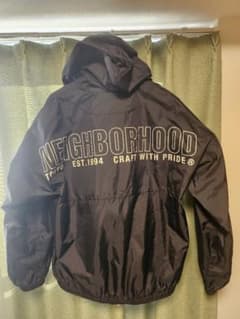 美品 NEIGHBORHOOD ブラック ナ イロンジャケット Lのサムネイル