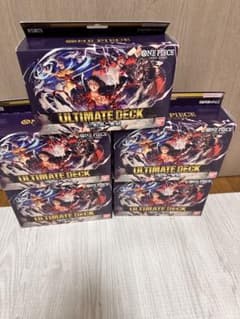 ONE PIECE ULTIMATE DECK 5個セット アルティメットデッキ “三船長”集結 未開封5個セット ワンピースカード